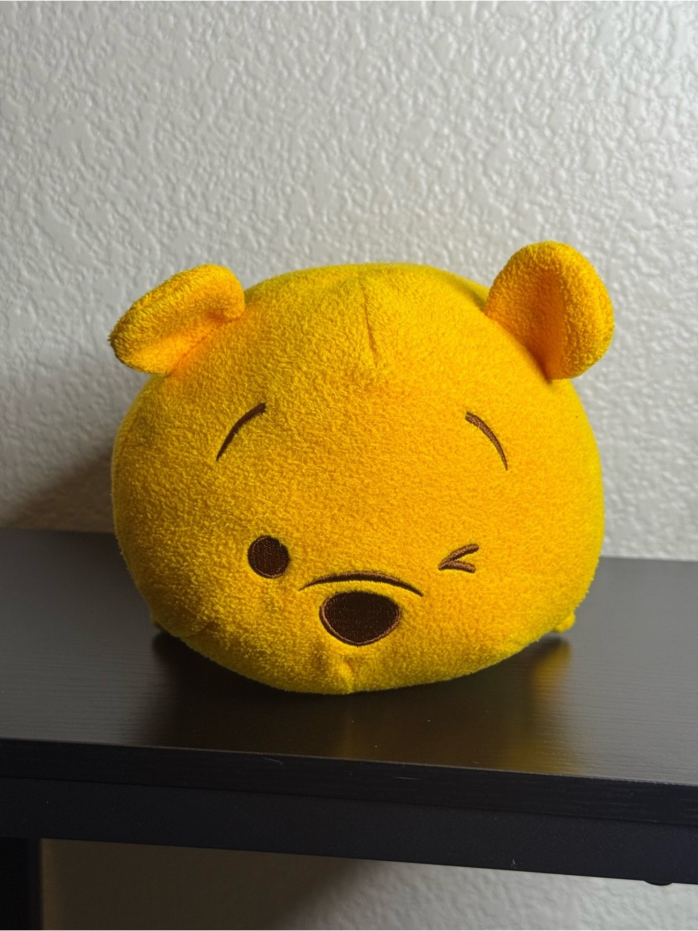 Disney Yellow Winnie the Pooh Plush Decorative Pillow